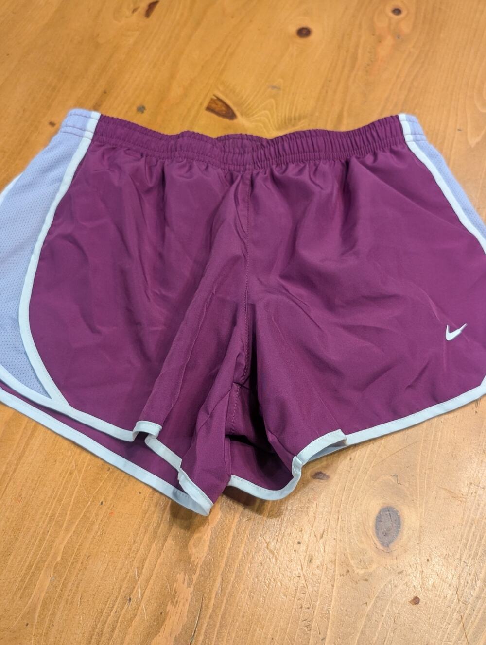 Nike DryFit Tempo Running Shorts, Youth Large, Grape Purple, LN